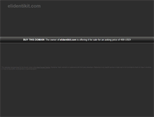 Tablet Screenshot of elidentikit.com